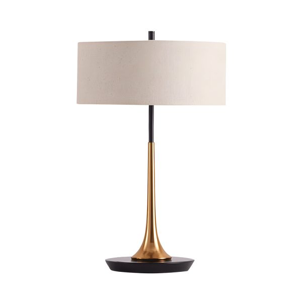 21.7 inch Brass and Espresso Bronze Modern Table Lamp - Image 5