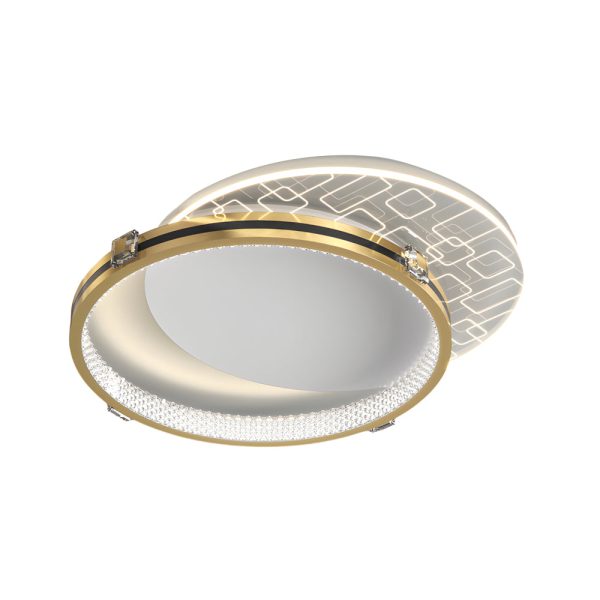 Round Acrylic Creative LED Three Step Dimming Modern Ceiling Lights Fixture - Image 4