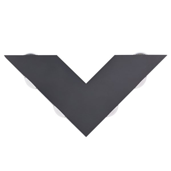 V-shaped Waterproof LED Black Modern Outdoor Wall Lamp Wall Washer Light - Image 7
