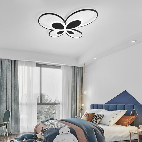 Cluster Dimmable Butterfly LED Flush Mount Ceiling Light for Baby Kids - Image 2