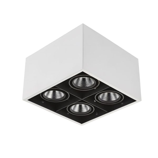 Adjustable 4-Head 7/12W LED Flush Mount Cube Ceiling Spotlights - Image 7