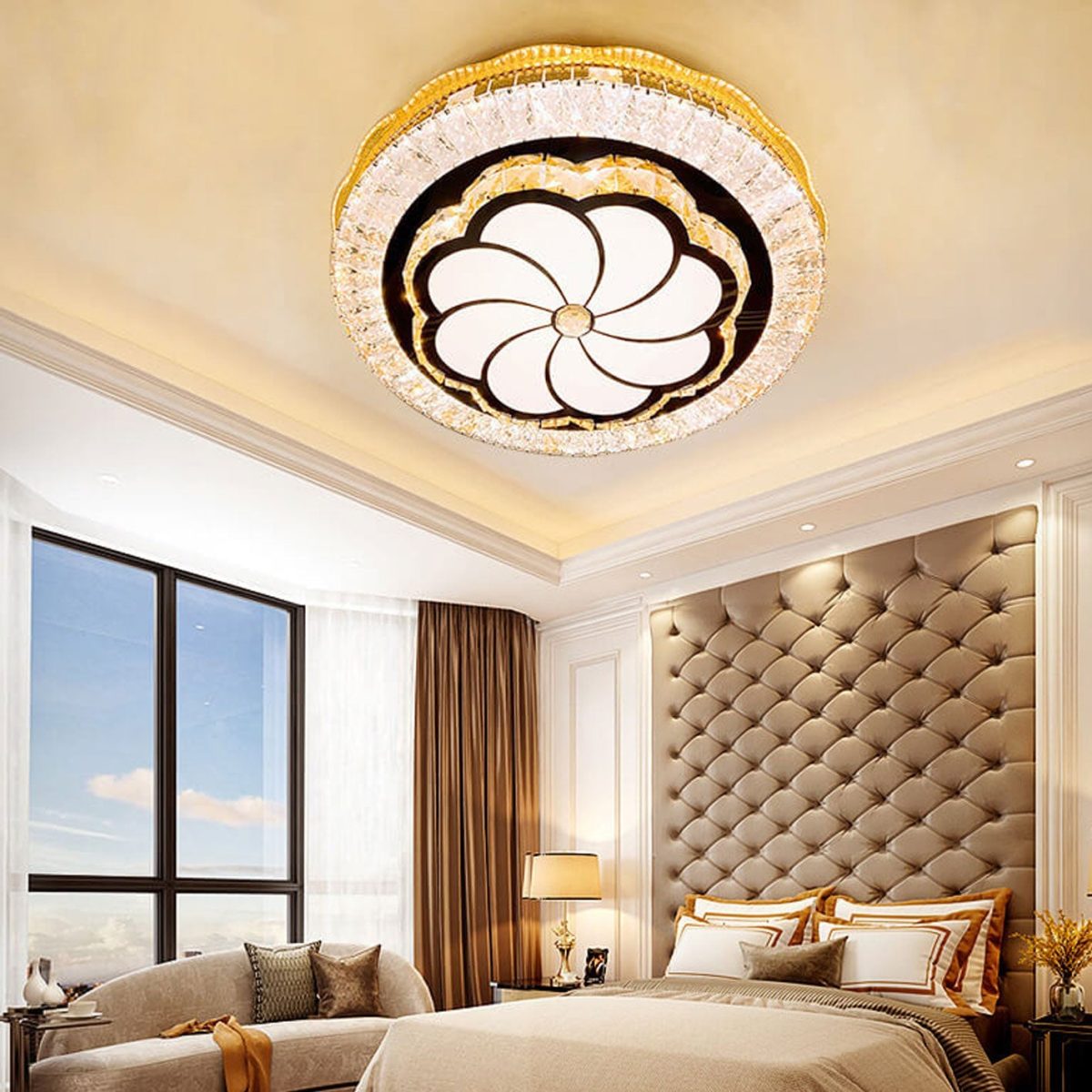 Nordic Light Luxury Round Design Multi-Style LED Flush Mount Light - Image 15