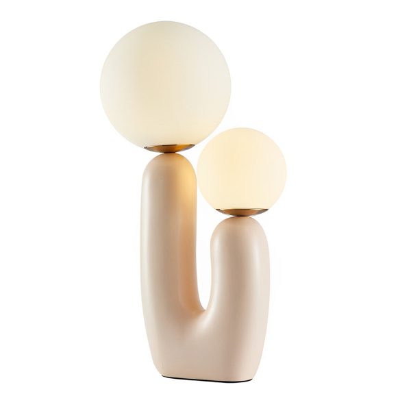 2-Light Modern Beige Cactus LED Accent Table Lamp - Image 7