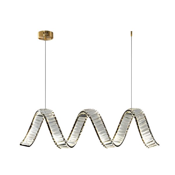 Creative Crystal Waves 3 Step Dimming LED Modern Dining Room Chandeliers - Image 9