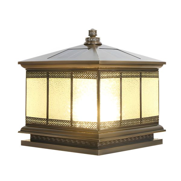 Intelligent Four Step Dimming Waterproof Retro Solar Fence Post Lights - Image 10