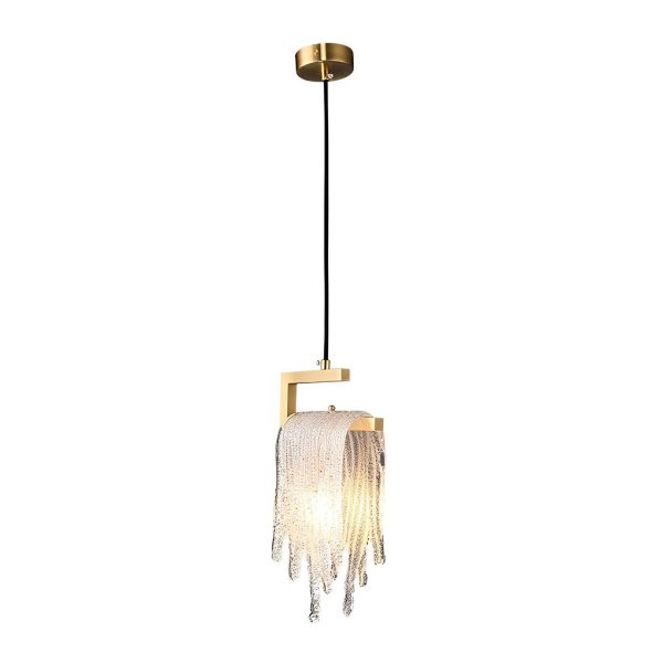 Creative Handmade Glass LED Button Switch Copper Modern Pendant Lights - Image 7