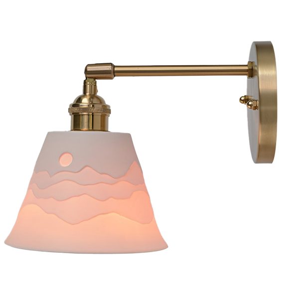 Mountains Shadow Ceramic LED Nordic Island Lights Pendant Light Wall Lamp - Image 11