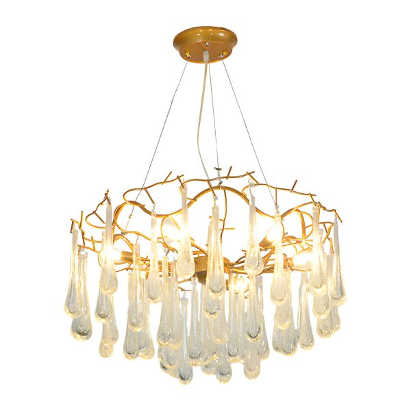 Modern Tree Branches Luxury Bubble Crystal Raindrops Chandelier - Image 5