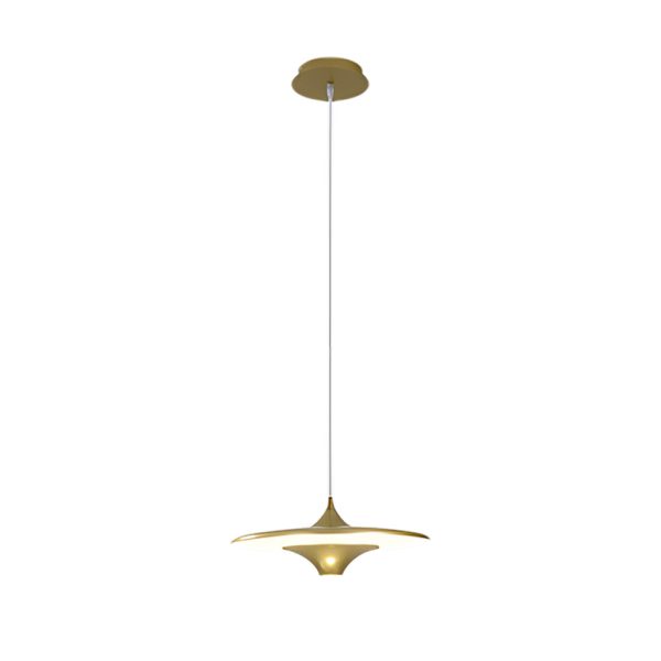 13.8'' 1-Light Round UFO Pendant Lights LED Metal Hanging Lighting Small Spaceship Pendant Lamp for Bar - Image 10
