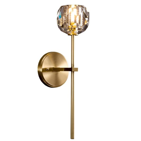 Ball-shaped LED Crystal Gold Postmodern Plug in Sconce Lighting Wall Lamp - Image 12