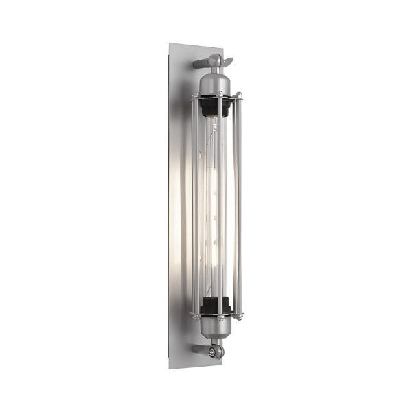 Industrial Vintage Flute Iron 1-Light Wall Lamp - Chrome - Image 6