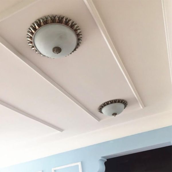 Vintage Glass Sun Bowl Shaped 1/3-Light Flush Mount Ceiling Light - Image 9