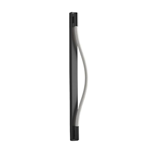 Minimalist Handwoven Ropes Flexible LED Metal Black Modern Wall Lamp - Image 4