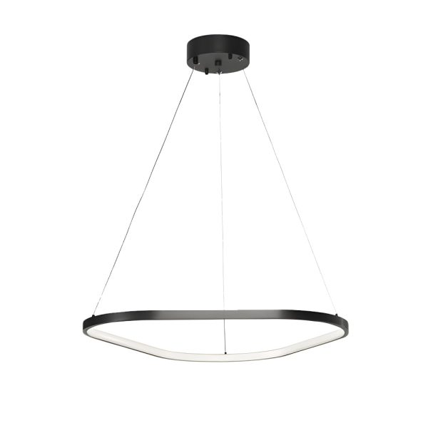 Black 1/2/3-Light Triangle Ring Chandelier - Image 9