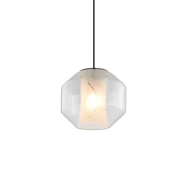 Double Glass Lampshade Creative Metal Post-Modern Pendant Lighting - Image 6