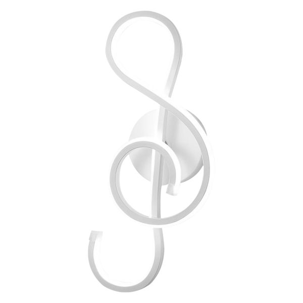 Musical Note Shaped Electroplated LED Modern Wall Sconce Lighting - Image 18