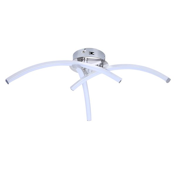 Geometric 3 Line LED Modern Ceiling Lights Flush Mount Lighting Chandelier - Image 6