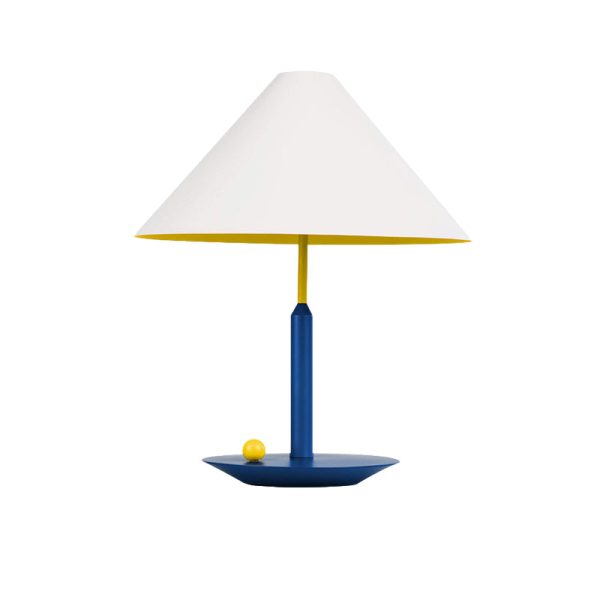 Colorful Metal Triangle Accent Table Lamp - Image 8