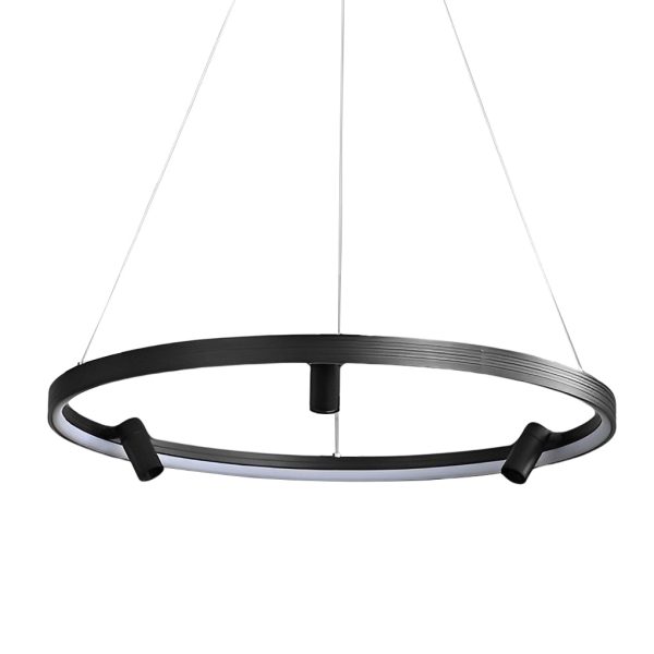 Round Creative LED Chandelier Hanging Lamp with Adjustable Spotlight - Image 8