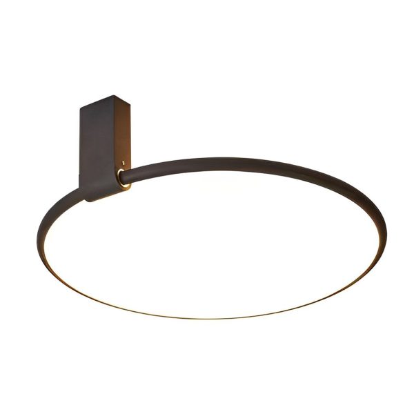 Adjustable Minimalist Round 3 Step Dimming LED Black Modern Ceiling Lights - Image 7