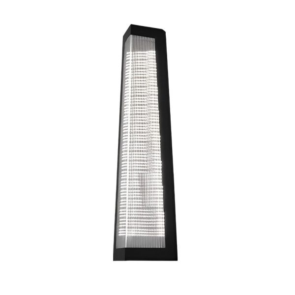 Striped Acrylic Waterproof LED Black Modern Outdoor Wall Lights Fixture - Image 5