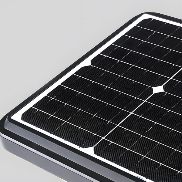 1-Light Black 98-In/118-In Solar LED Square Post Street Light - Image 11