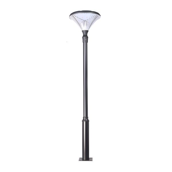 1-Light Black Outdoor LED Solar Lamp Post and Pole Street Light - Image 10