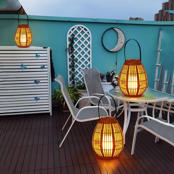1 Pack Portable Waterproof Candle Light Outdoor Solar Lanterns - Image 5