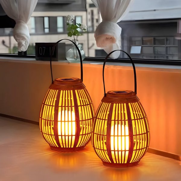 1 Pack Portable Waterproof Candle Light Outdoor Solar Lanterns - Image 2