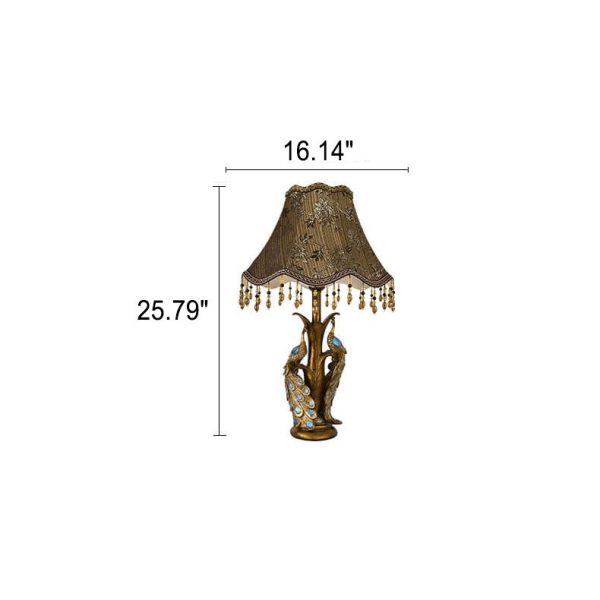 Modern Light Luxury Retro Tassel Resin 1-Light Table Lamp - Image 8