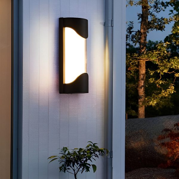 Creative Waterproof LED Black Modern Outdoor Wall Lamp Exterior Lights - Image 8
