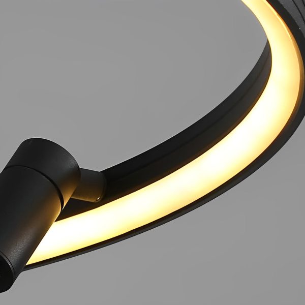 Round Creative LED Chandelier Hanging Lamp with Adjustable Spotlight - Image 10