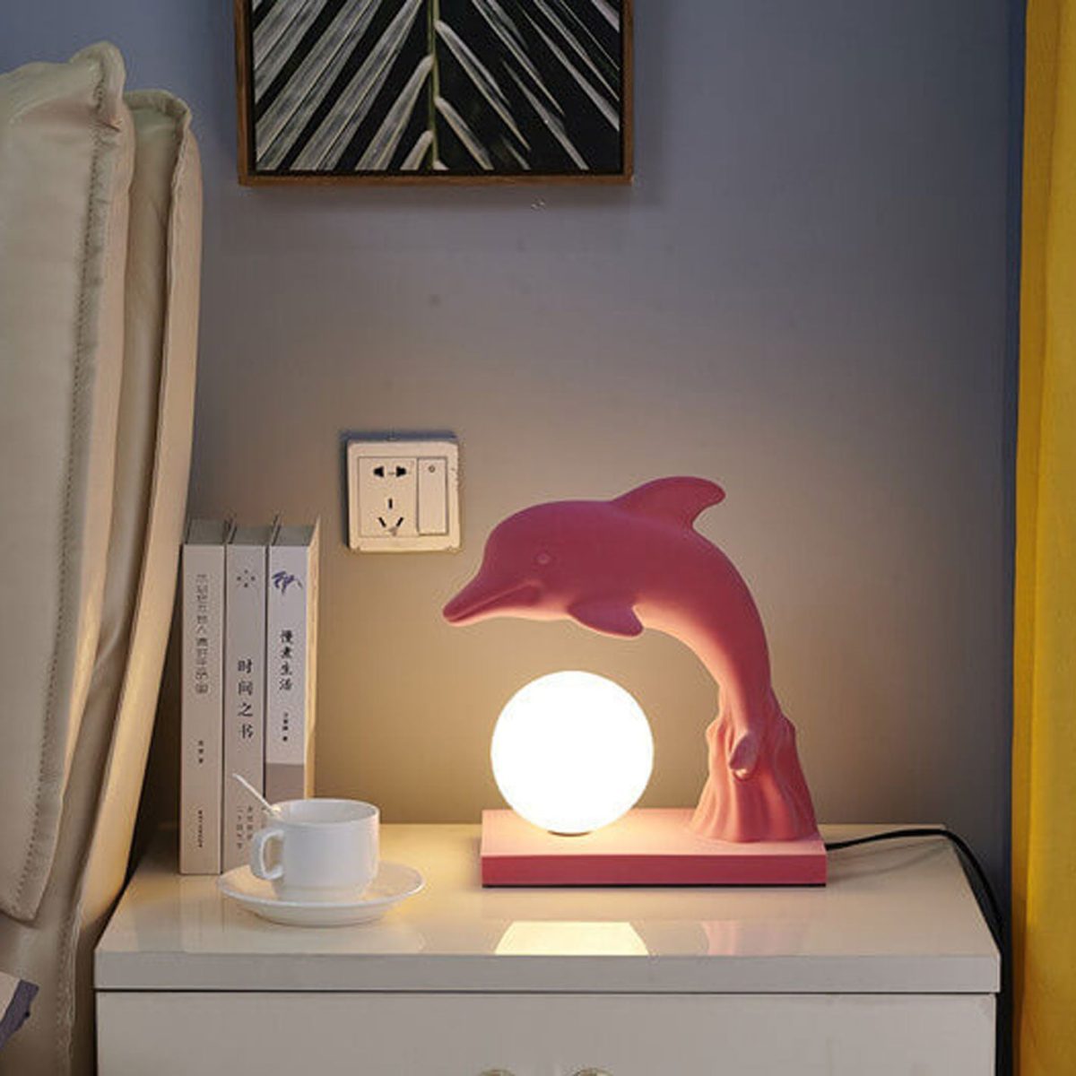 Nordic Creative Dolphin Ball Shade 1-Light Table Lamp - Image 11