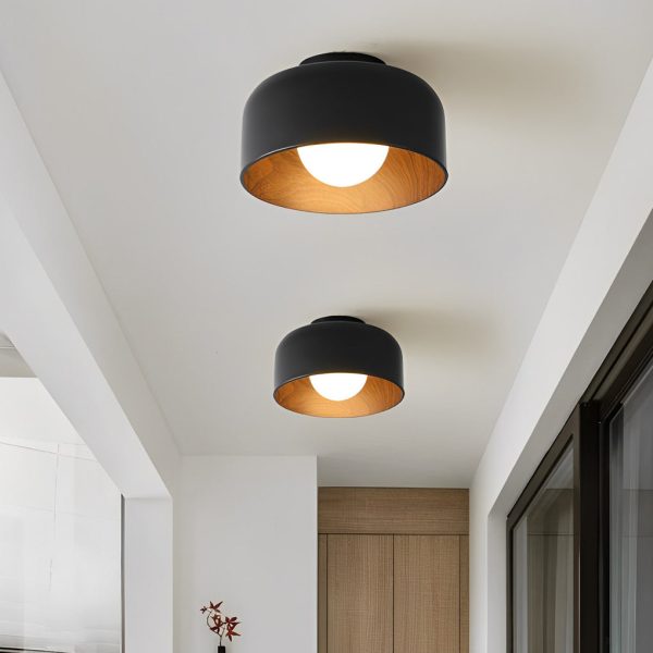 Minimalist Bowl-shaped LED Nordic Ceiling Light Flush Mount Lighting - Image 4