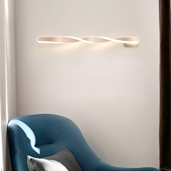Spiral Long Strip LED 29W Minimalist Ins Wall Lamp Wall Sconce Lighting - Image 8