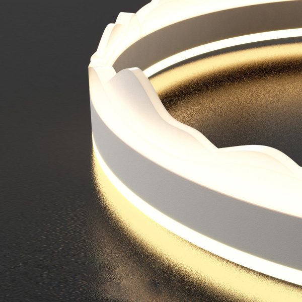 Round Stepless Dimming LED White Ins Nordic Ceiling Lights Flush Mount Lighting - Image 10