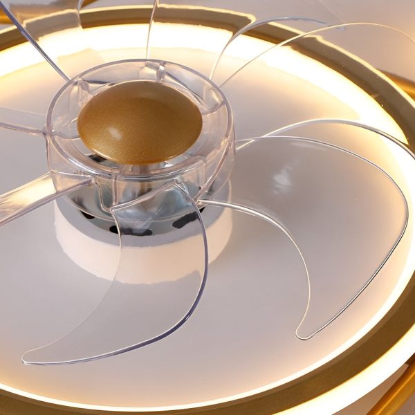 Creative Intelligent Mute Stepless Dimming LED Nordic Ceiling Fan Light - Image 11