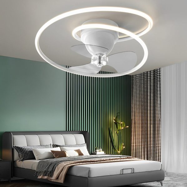 Smart 360?? Rotating LED Stepless Dimming Timing Modern Ceiling Fans Light - Image 5