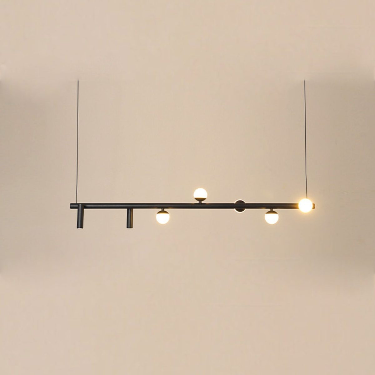 Minimalist  Island Light Linear 6/7 Light Acrylic Iron LED Chandelier - Image 10