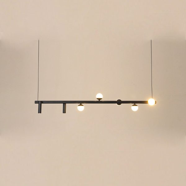 Minimalist  Island Light Linear 6/7 Light Acrylic Iron LED Chandelier - Image 10