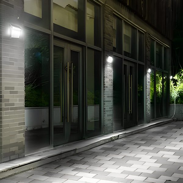 Rectangular Waterproof LED Motion Sensor Solar Wall Lights Outdoor Wall Lamp - Image 8