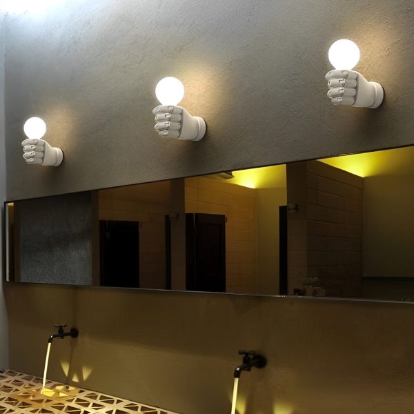 Antique Resin Fist Retro Industrial Wall Lamp Wall Sconce Lighting - Image 7