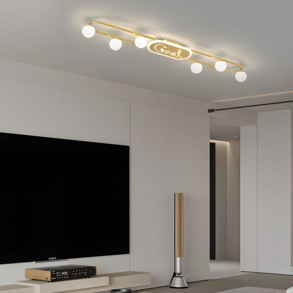 4/6/8 Round Acrylic Balls Three Step Dimming Modern Ceiling Light Fixture - Image 5