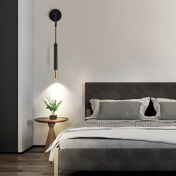 Nordic Minimalist Long Cylindrical Spotlight LED Wall Sconce Lamp - Image 19