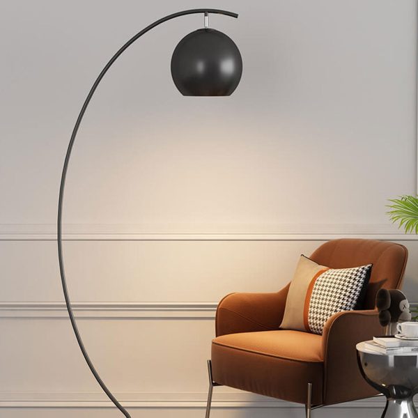 Nordic Minimalist Curved Line Dome 1-Light Standing Floor Lamp - Image 11