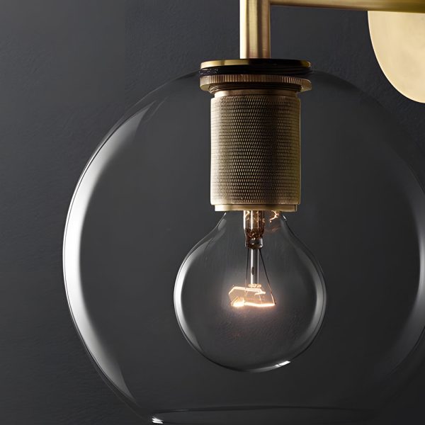 Simple Glass Shade Creative Hardware Minimalist Postmodern Wall Lamp - Image 6