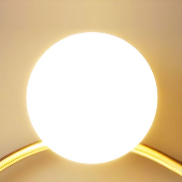 Battery Operated Round LED Hanging Metal Wall Clock - Image 7