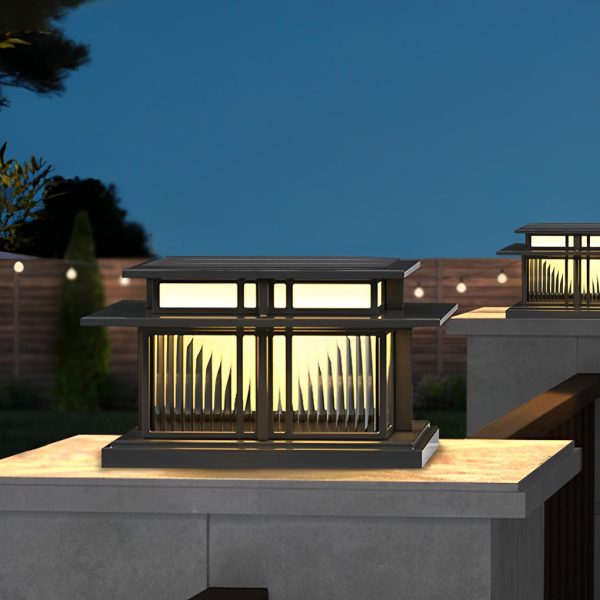 Outdoor IP65 Waterproof LED Modern Solar Post Caps Lights Pillar Light - Image 3