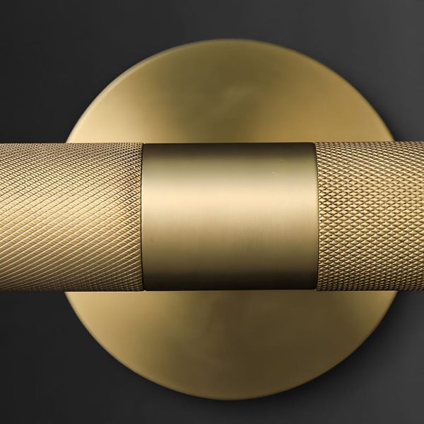 Modern Knurled Texture LED Bathroom Vanity Light Fixture with Swiveling Head - Image 7