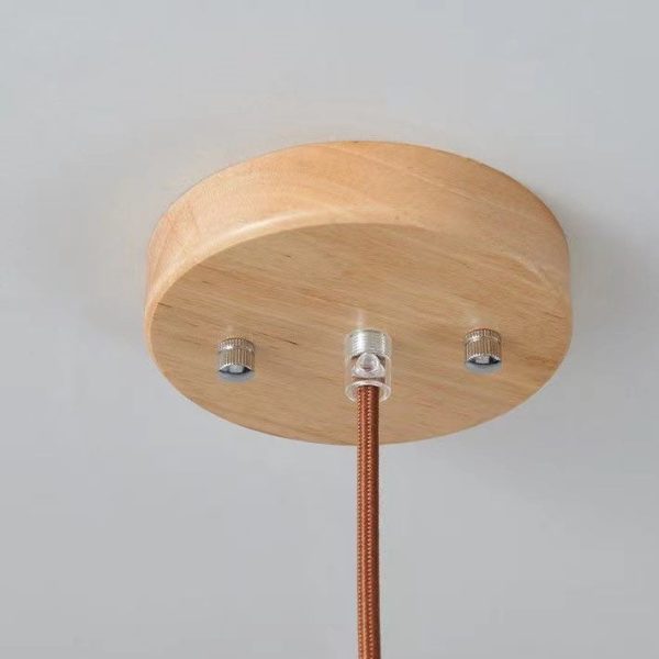 Japanese Minimalist Log Wood  Strip Glass Jar 1/2/3 Light Island Light Chandelier - Image 13